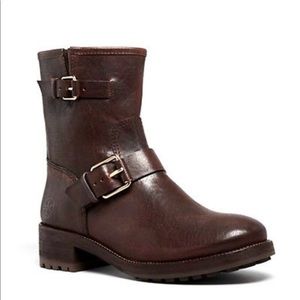 Tory Burch Chrystie 40mm Brown Leather Bootie